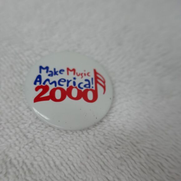 Music Lover Pin Button Lot 4 Pins I Love Music Music is Key Music Power Flair - Picture 7 of 10